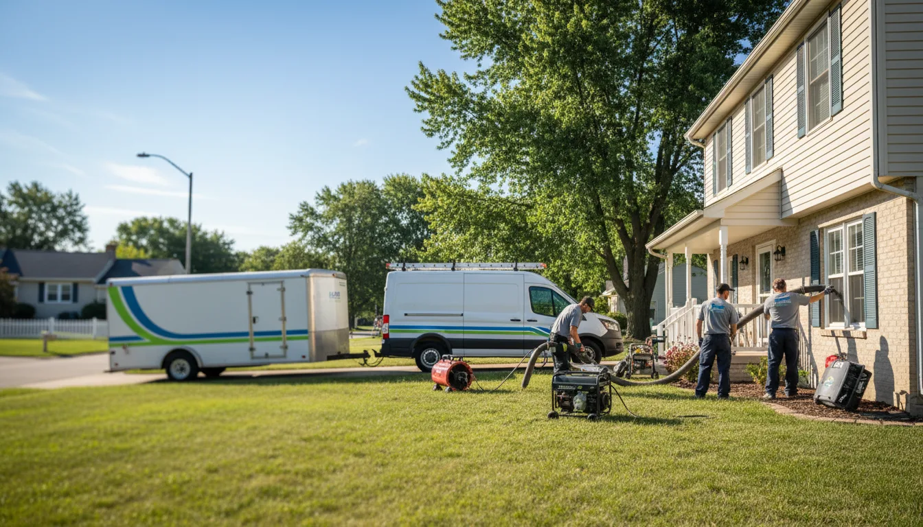 Flooded Basement Restoration And Cleanup With Repair in Arcola, IN near me